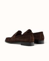 CB Brown Suede Ruched Loafer - Men's