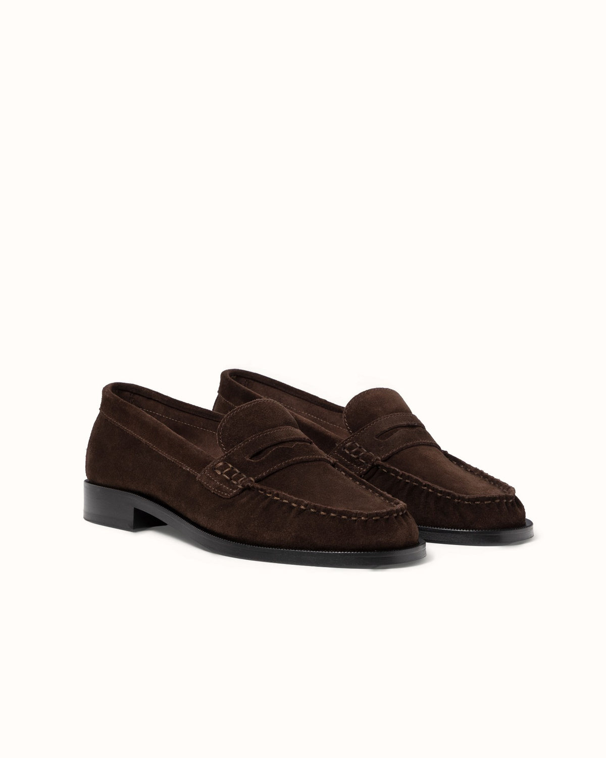 CB Brown Suede Ruched Loafer - Women's