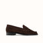 CB Brown Suede Ruched Loafer - Women's