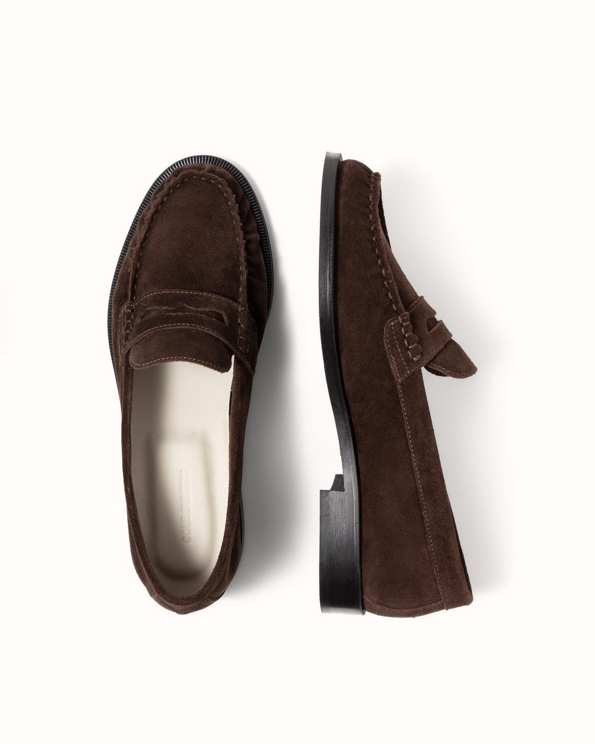 CB Brown Suede Ruched Loafer - Women's