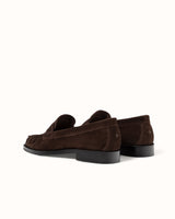 CB Brown Suede Ruched Loafer - Women's