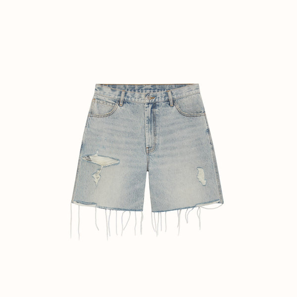 CB Distressed Cut Denim Shorts