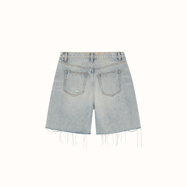 CB Distressed Cut Denim Shorts