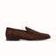 Caine Brown Suede Penny Loafer - Men's