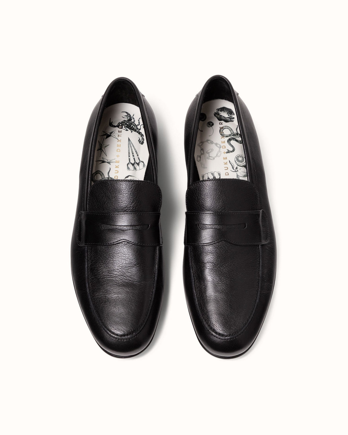 Caine Black Penny Loafer - Men's