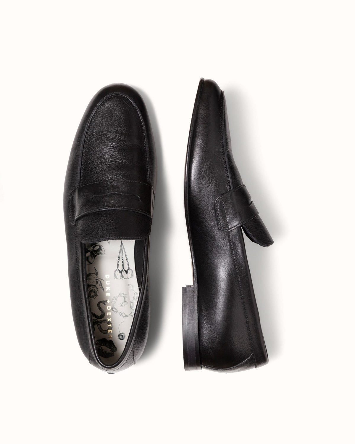 Caine Black Penny Loafer - Men's