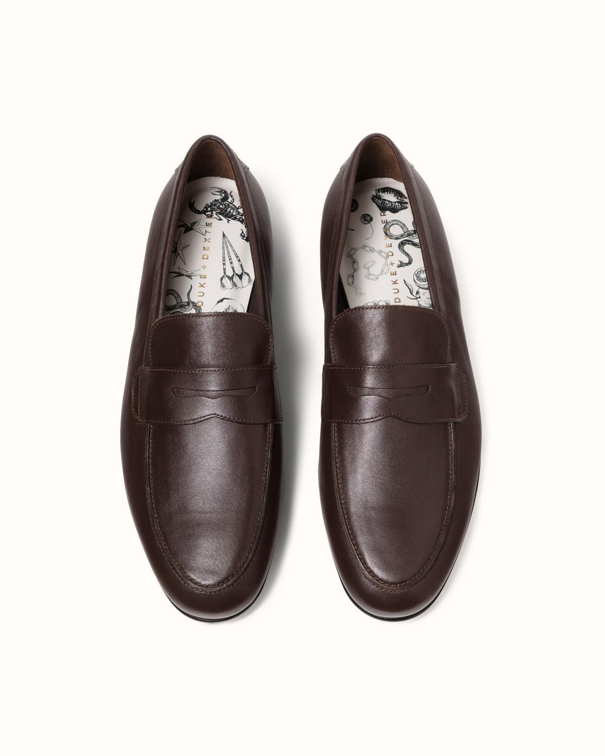 Caine Brown Penny Loafer - Men's
