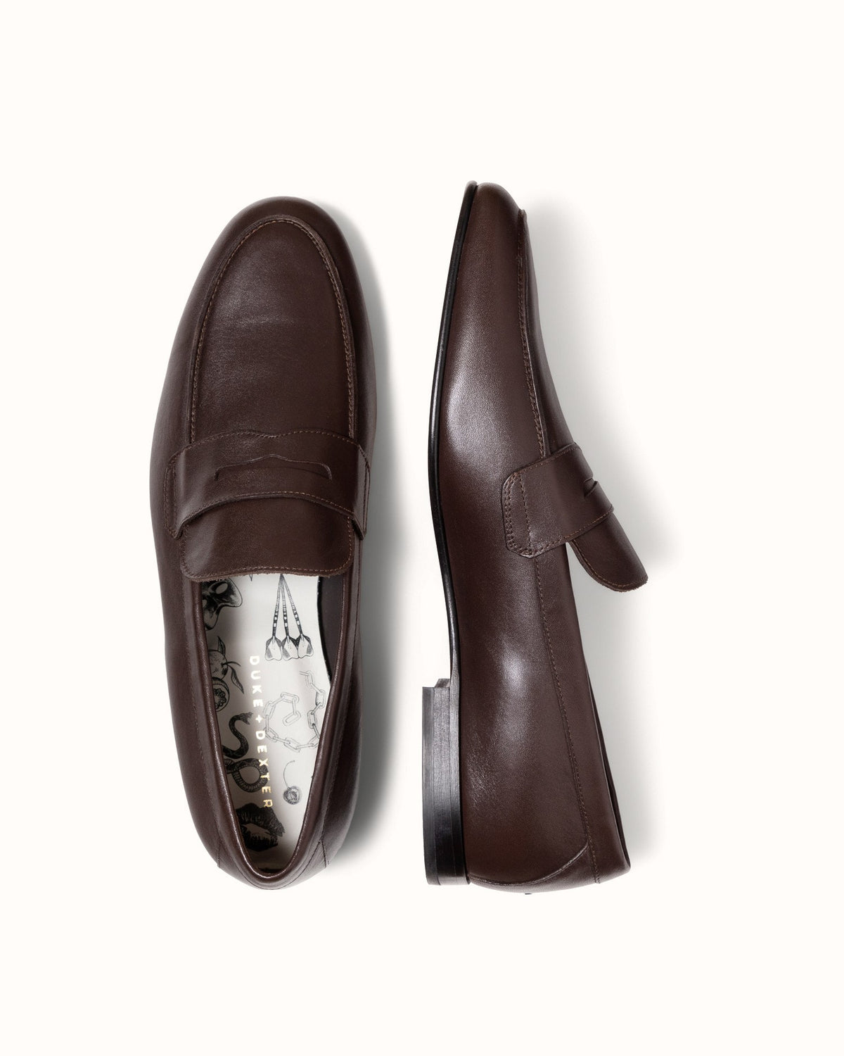 Caine Brown Penny Loafer - Men's