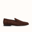 Caine Brown Suede Penny Loafer - Men's