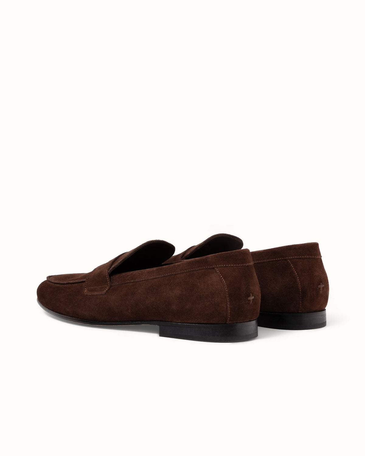Caine Brown Suede Penny Loafer - Men's