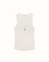 Cherry Vintage White Vest - Women's