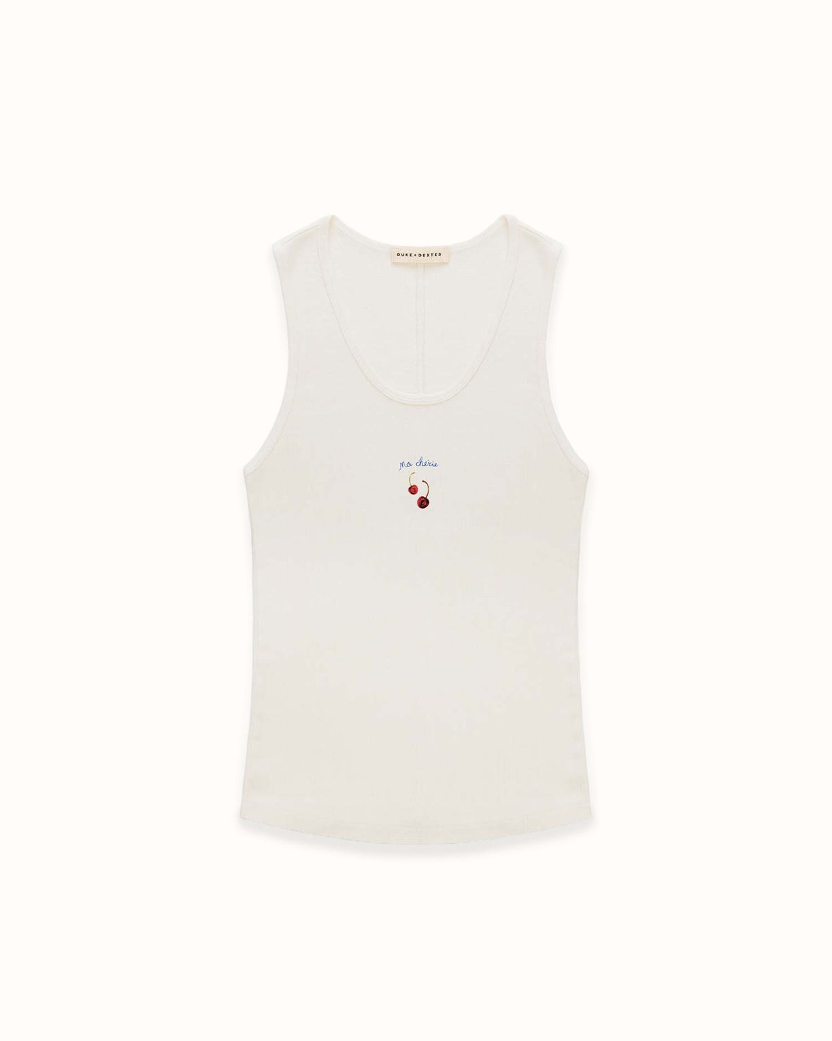 Cherry Vintage White Vest - Women's