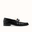 Ezra Black + White Ruched Loafer - Men's