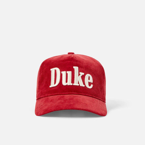 Duke Red Corduroy Cap