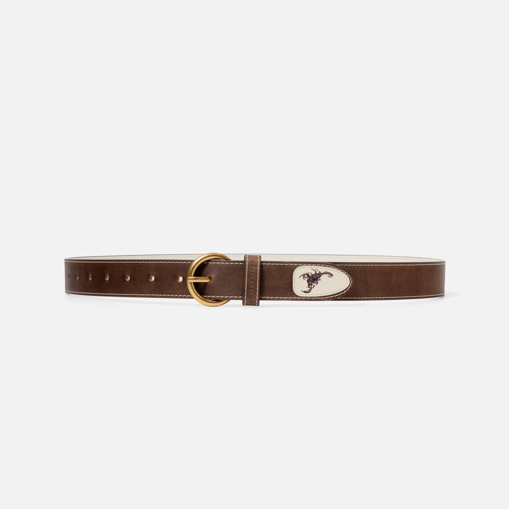 Ellis Chestnut Scorpion Belt