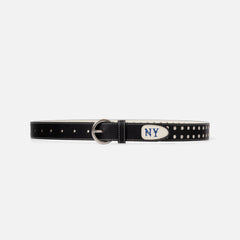 Ellis Silver Studded NY Belt