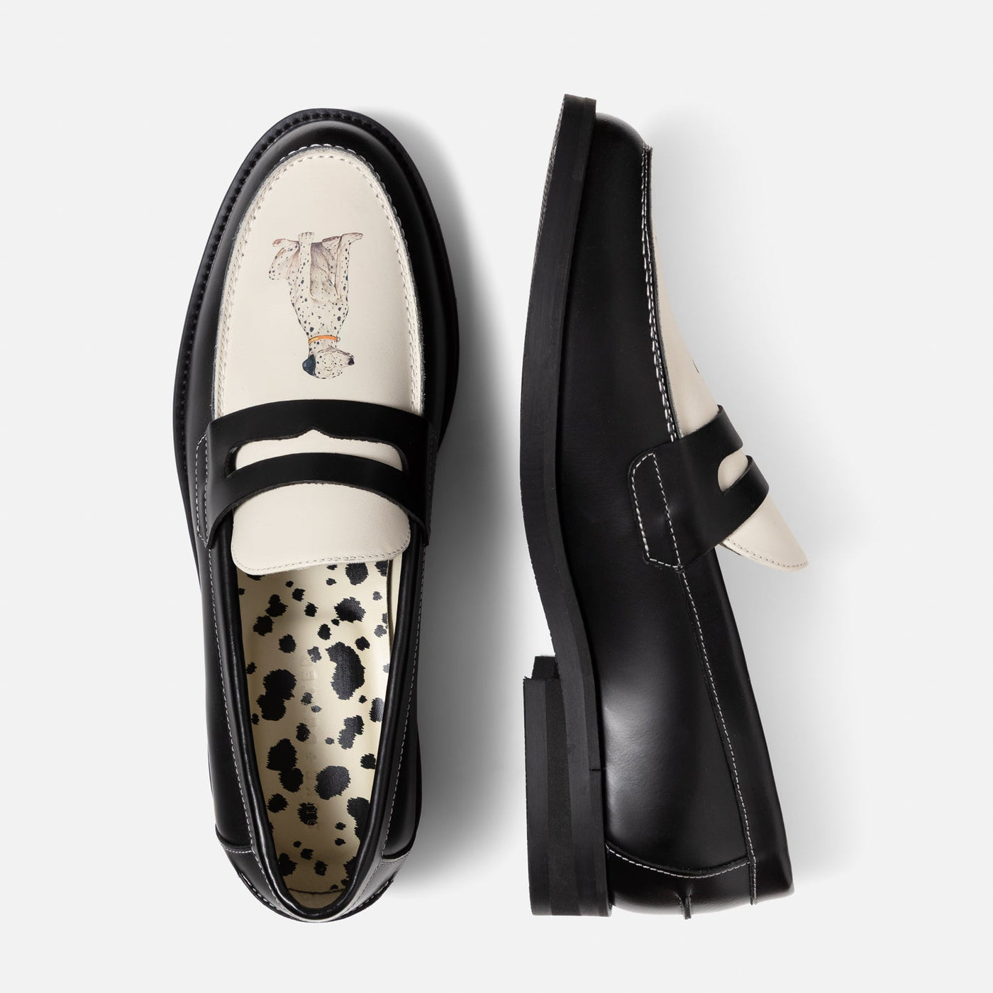 Wilde Dalmatian Penny Loafer - Men's | DUKE + DEXTER