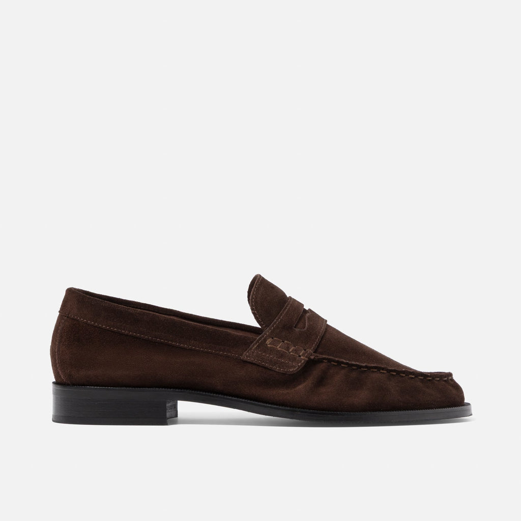 CB Suede Ruched Loafer