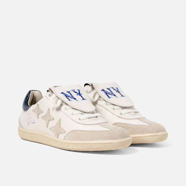 Plus Duke NY White + Navy Sneaker - Men's