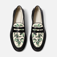 Wilde Olive Raffia Penny Loafer - Men's