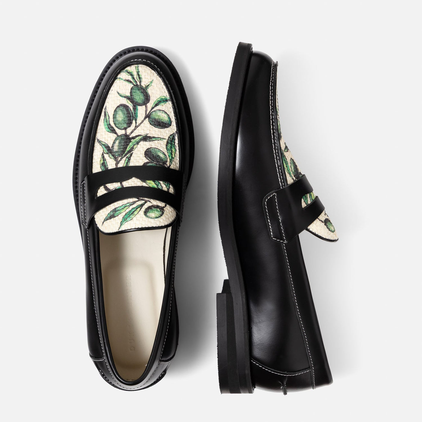 Wilde Olive Raffia Penny Loafer - Men's | DUKE + DEXTER
