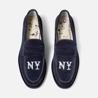 Wilde NY Navy Suede Penny Loafer - Men's