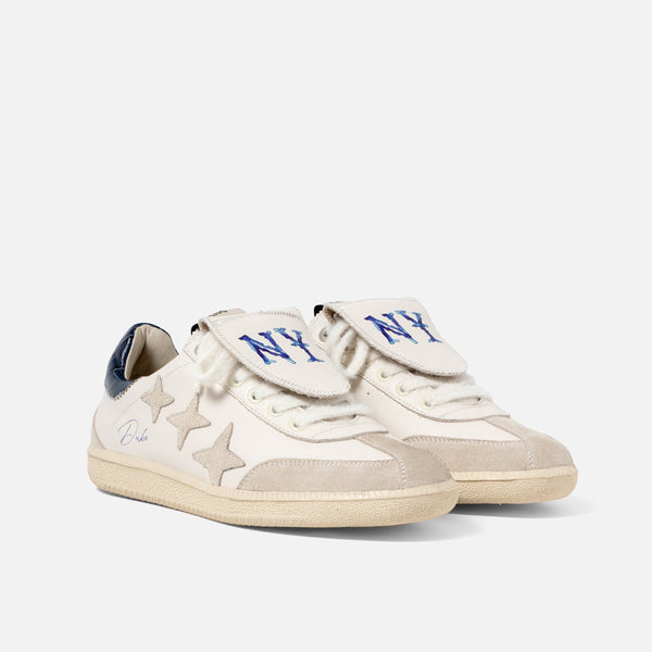 Plus Duke NY White + Navy Sneaker - Women's