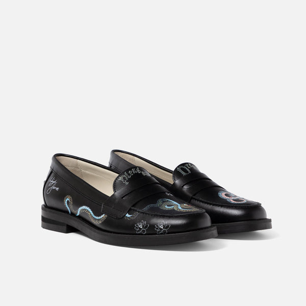 Wilde Pleasant Dreams Snake Penny Loafer - Women's