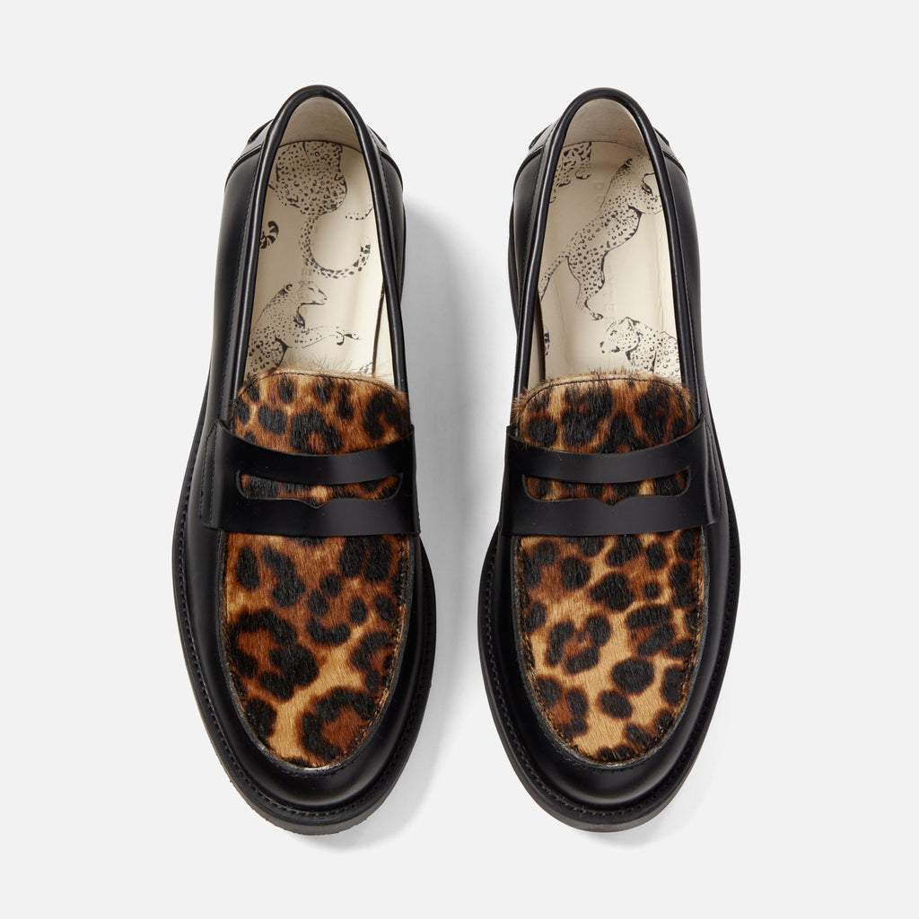 Wilde Leopard Penny Loafer
