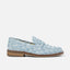 Wilde Blue Punched Denim Penny Loafer - Men's