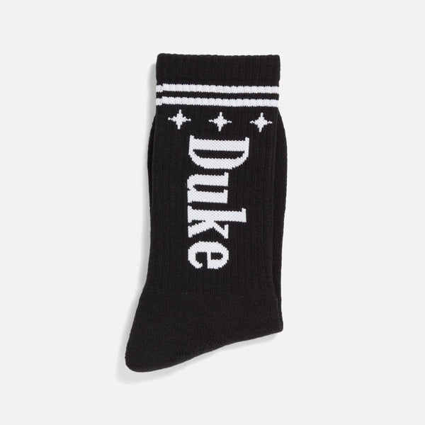Duke Black + White Sock