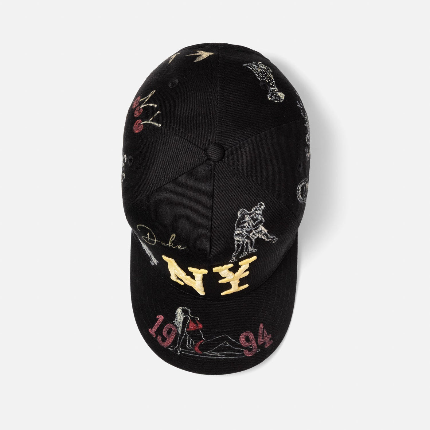 Hand-Painted NY Black Cap | DUKE + DEXTER