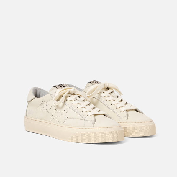 Plus Court Vintage White Sneaker - Women's