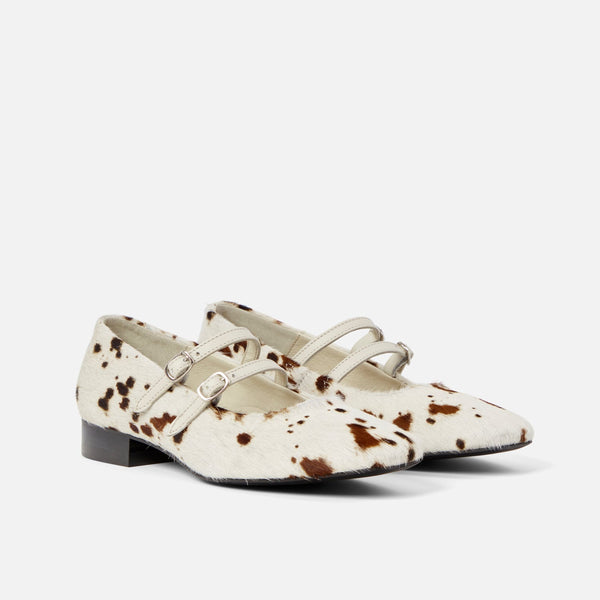 Ruby Brown Cow Mary Jane - Women's