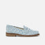 Wilde Blue Punched Denim Penny Loafer - Women's