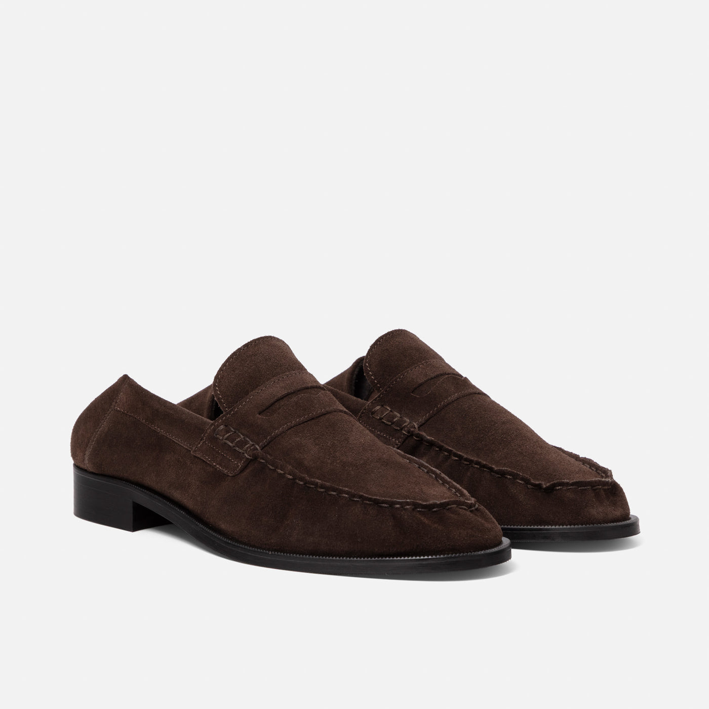 CB Brown Suede Foldable Ruched Loafer - Men's