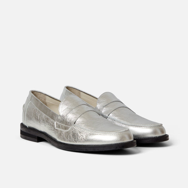 Wilde Silver Penny Loafer - Men's