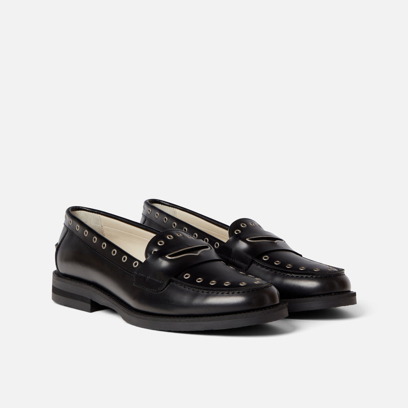 Wilde Silver Rivet Penny Loafer - Women's | DUKE + DEXTER