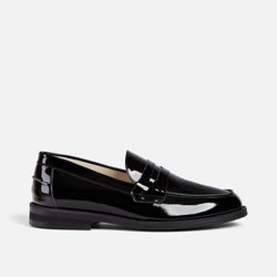 Wilde Black Patent Penny Loafer - Men's