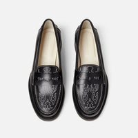 Wilde Black Western Penny Loafer - Women's