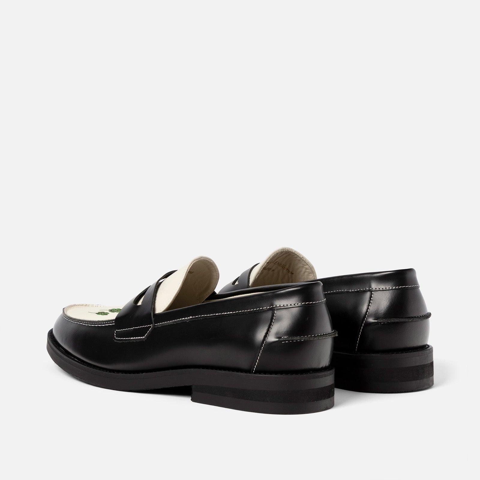 k*a様 Dukedexter Wilde Black Vine Penny L Wilde Clover Penny Loafer - Men's | DUKE + DEXTER