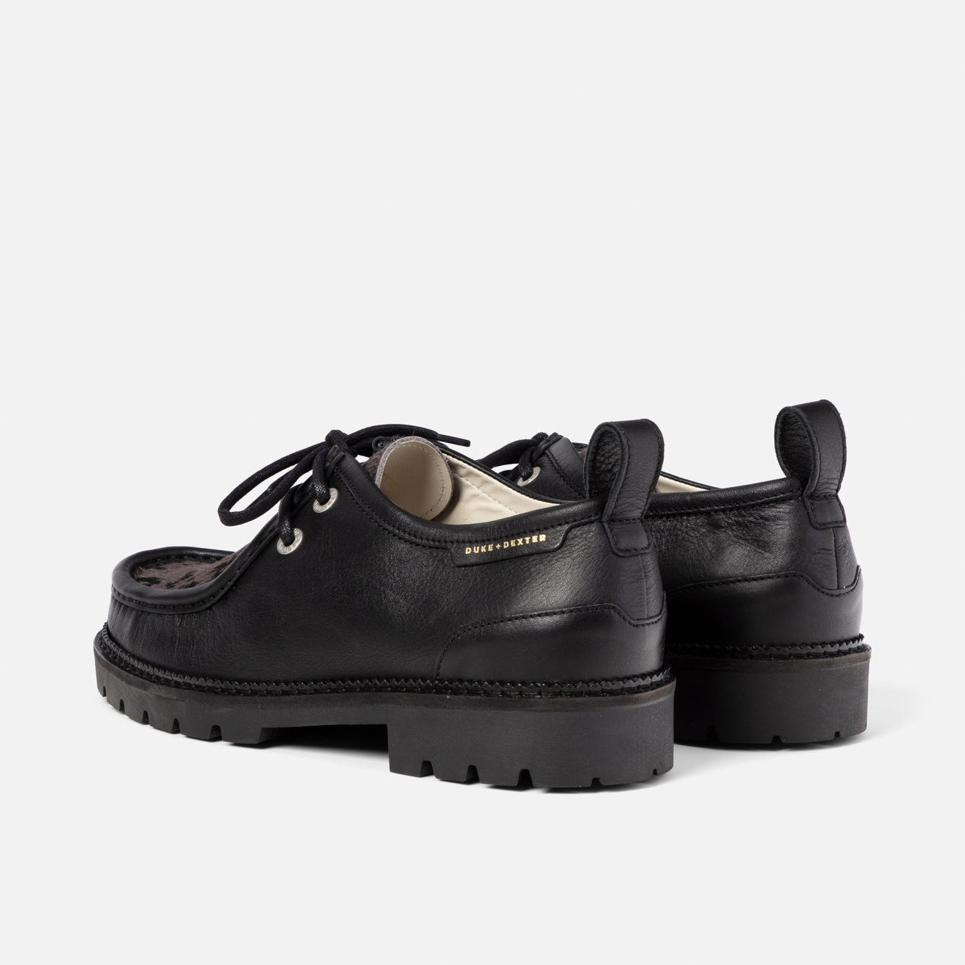 靴 COACH DUKE GLF SDE/PERF COW NAP 8M Moby Black Cow Boot - Men's | DUKE + DEXTER