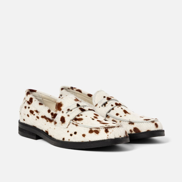 Wilde Brown Cow Pony Penny Loafer - Men's