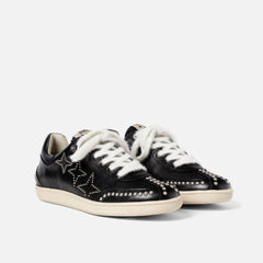 Plus Duke Black Studded Sneaker - Women's