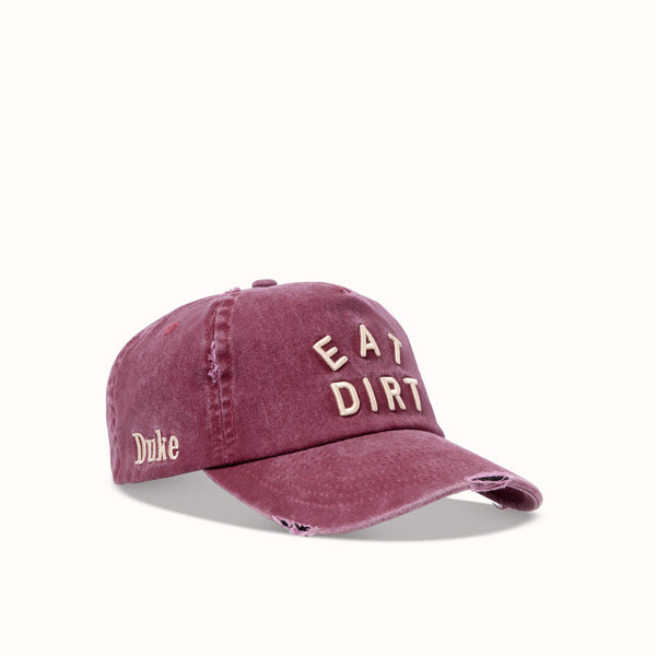 Eat Dirt Washed Red Cap