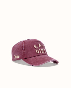 Eat Dirt Washed Red Cap