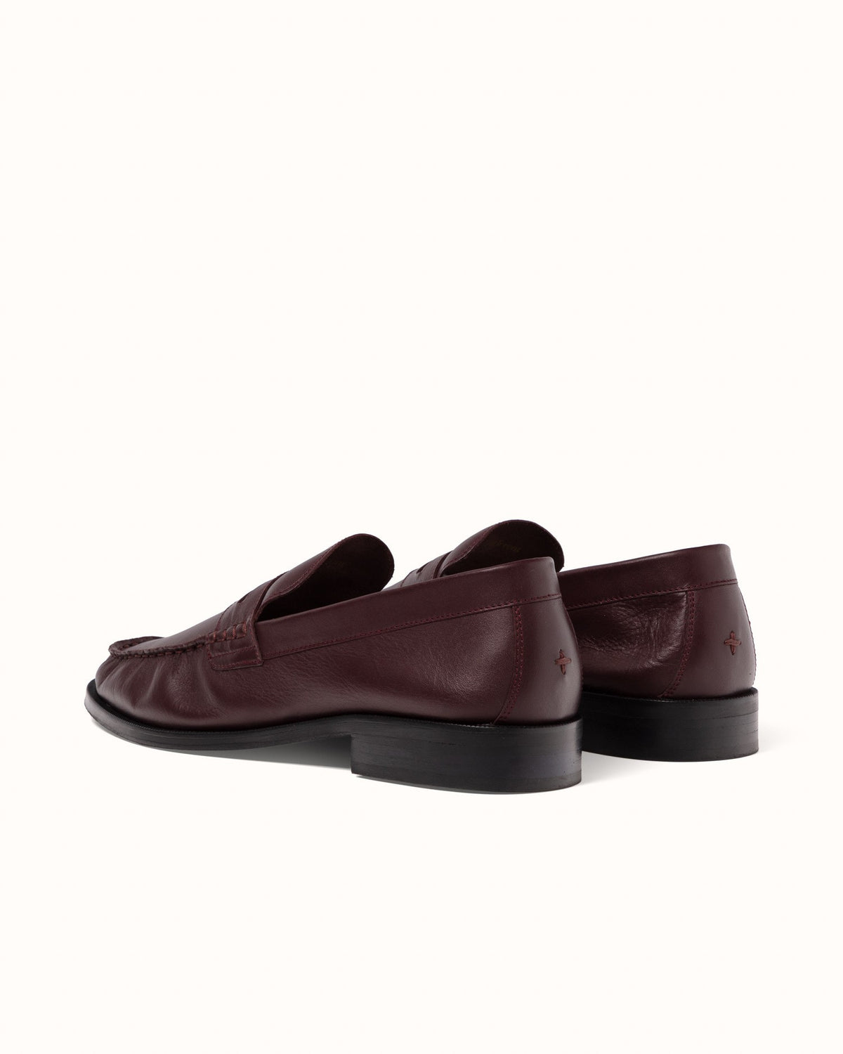 Ezra Burgundy Ruched Loafer - Men's
