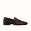 Ezra Burgundy Ruched Loafer - Men's
