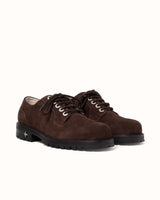 Lennon Chocolate Suede Derby - Men's