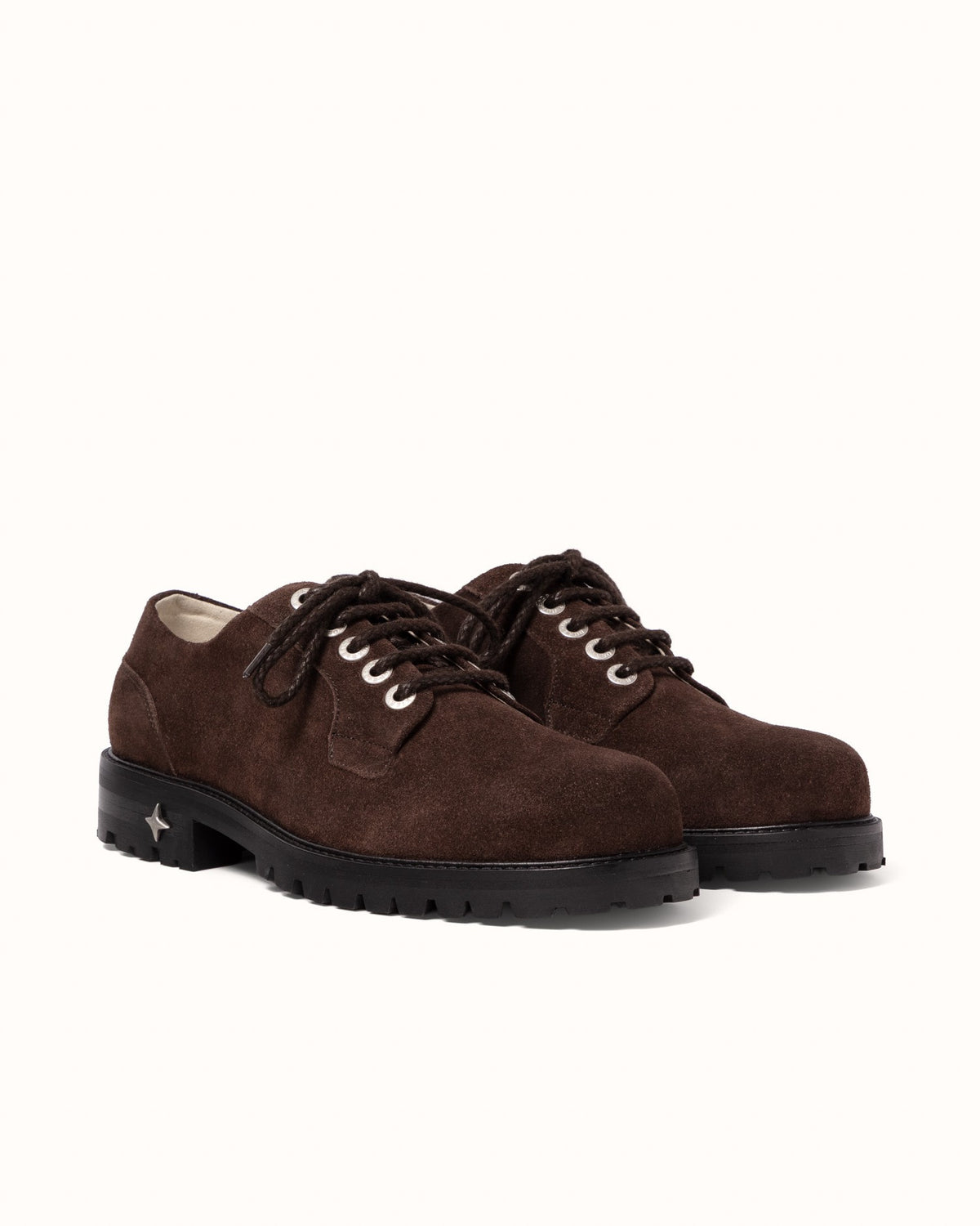 Lennon Chocolate Suede Derby - Men's